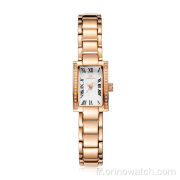 316L Montres en quartz pour femmes en acier inoxydable